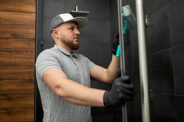 Técnico testando a água de um aquário